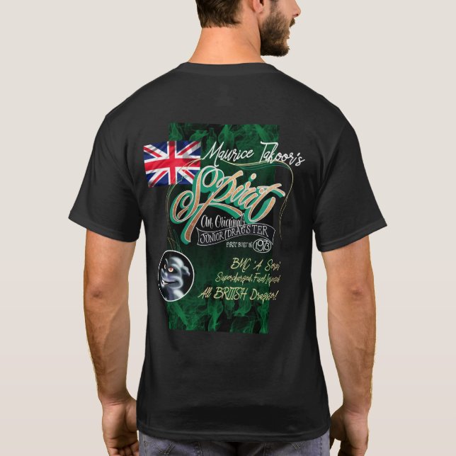 Herr Ts Spirit dragster T-Shirt. T-Shirt (Rückseite)