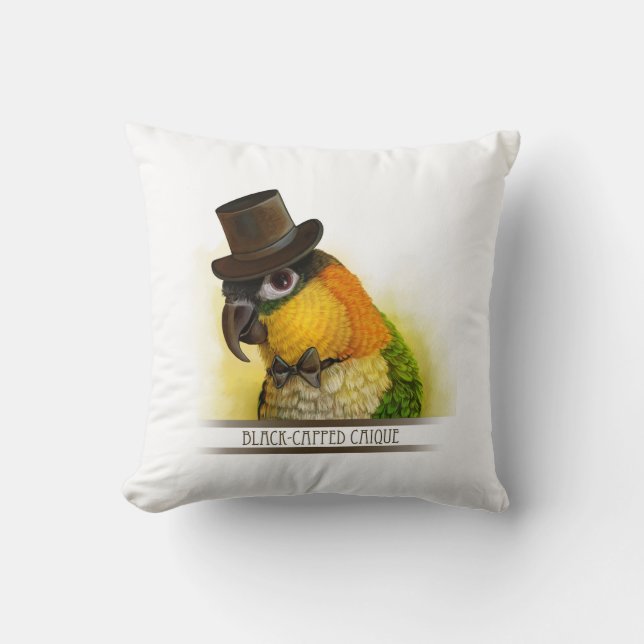 Herr u. Frau Caique Realistic Painting Kissen (Vorderseite)