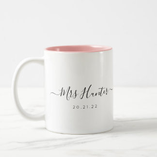 Herr u. Frau Coffee Mug - rosa ausführliche Zweifarbige Tasse