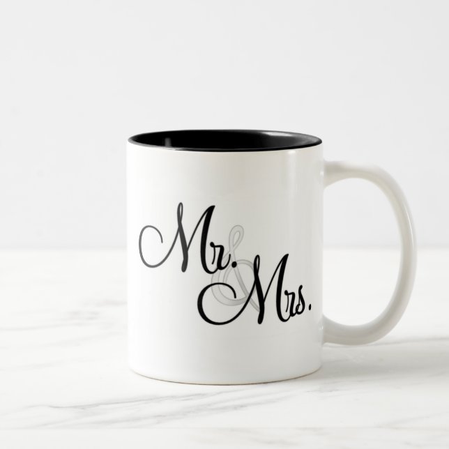 Herr- u. Fraucoffee Mug Geschenk Zweifarbige Tasse (Rechts)