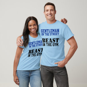 Herr und Bestie Workout-Motivation T-Shirt