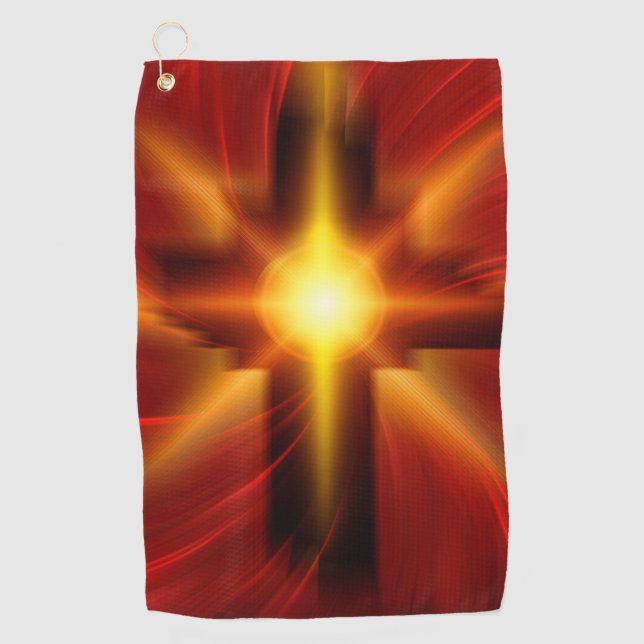 Herr und Erretter, Jesus Christus Golfhandtuch (Vorderseite)