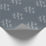 Herr und Frau 25. Hochzeitstag-Packpapier Geschenkpapier<br><div class="desc">Personalisierter Herr und Frau 25. Hochzeitsjahrestags-Verpackungspapier. Elegante Hochzeitstagesgeschenkverpackung für verheiratete Paare,  Ehemann und Ehefrau oder weds eben.  Kundengerechte Zahl von Jahren mögen Text 1,  5,  10,  25,  40 etc. Personalizable und Hintergrundfarbie-Grau. Vintager Kalligraphiehandschrifts-Typografieentwurf. Addieren Sie Ihren eigenen Familiennamen. Verfügbar in Matt- und in glattem.</div>
