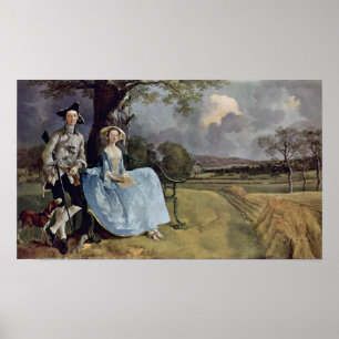Herr und Frau Andrews von Thomas Gainsborough Poster