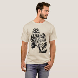 Herr und Frau Barred Owl - 2020 - Black (w/back) T-Shirt