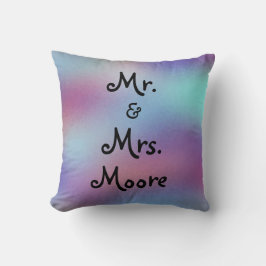 Herr und Frau Beautiful Personalized Wedding Kissen