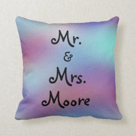 Herr und Frau Beautiful Personalized Wedding Kissen