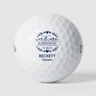 Herr und Frau Bräutigam Golfball