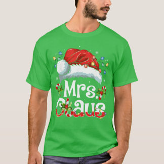 Herr und Frau Claus Paarmatching-Weihnachtspyjama T-Shirt