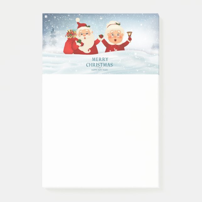 Herr und Frau Claus Post-it Klebezettel (Vorderseite)