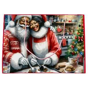 Herr und Frau Clause Niedliche Weihnachten Große Geschenktüte
