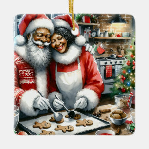 Herr und Frau Clause Süße Weihnachten Personalisie Keramikornament