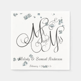 Herr und Frau | Diamond Confetti Napkins Serviette