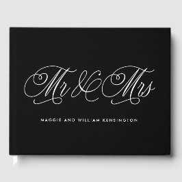 Herr und Frau EDITABLE COLOR Wedding Guest Book Gästebuch