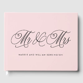 Herr und Frau EDITABLE COLOR Wedding Guest Book Gästebuch