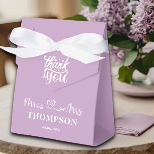 Herr und Frau Elegant Einfach   Lila Violett Geschenkschachtel