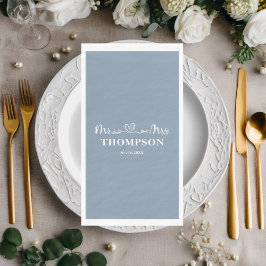 Herr und Frau Elegant Simple | Dusty Blue Serviette