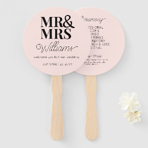 Herr und Frau Elegantes modernes minimalistisches  Fächer