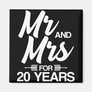 Herr und Frau für 20 Jahre 20 Jahre Magnet