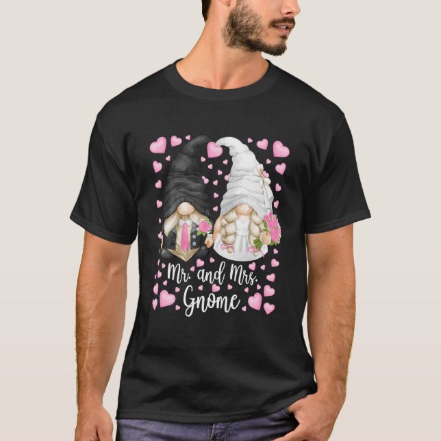 Herr und Frau Gnome für Frauen und Sonnengarten Ho T-Shirt (Vorderseite)