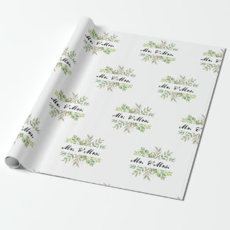 Herr und Frau Hochzeit Geschenkpapier