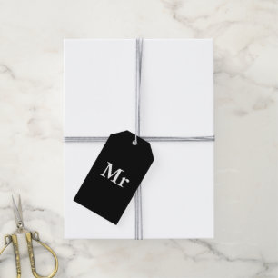 Herr und Frau Modernes, elegantes Paar Geschenkanhänger