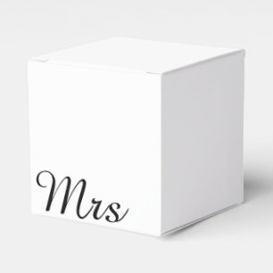 Herr und Frau Modernes, elegantes Paar Geschenkschachtel