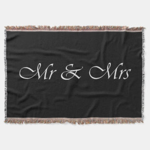Herr und Frau Monogramm Decke