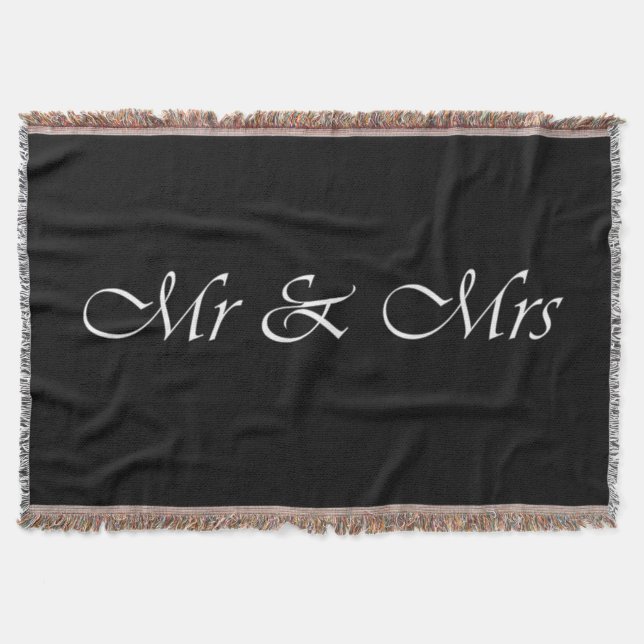Herr und Frau Monogramm Decke (Vorderseite)