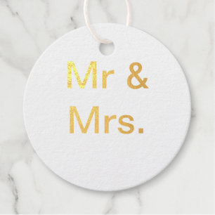 Herr und Frau Paare nennen Monogramm Text einfache Geschenkanhänger