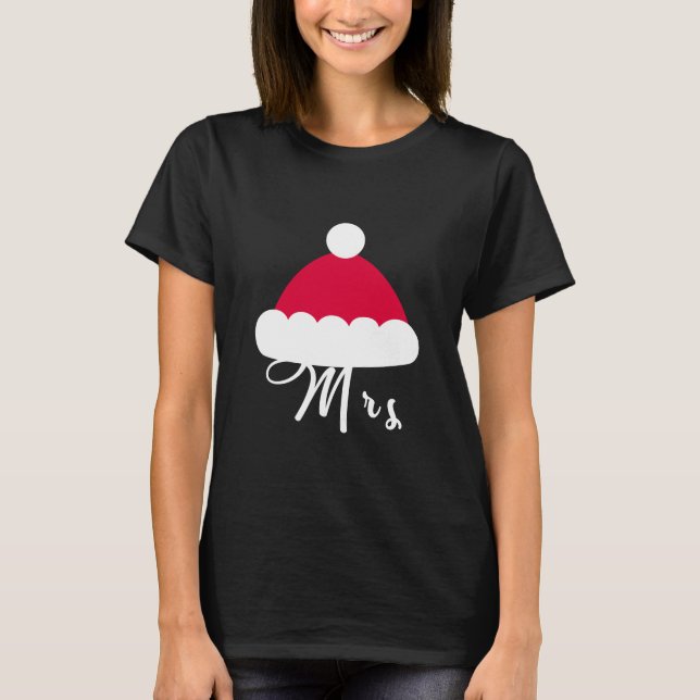 Herr und Frau Paare Weihnachten T-Shirt (Vorderseite)