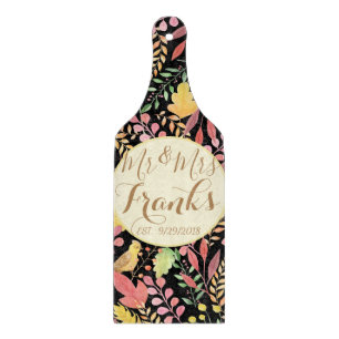 Herr-und Frau-Personalized Autumn Ausschnitt-Brett Schneidebrett
