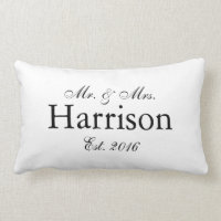 Herr und Frau Personalized Wedding Pillow2
