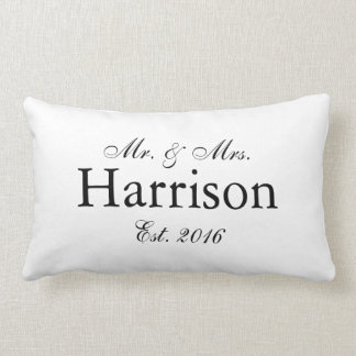 Herr und Frau Personalized Wedding Pillow2 Lendenkissen