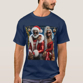 Herr und Frau Santa Faltkarte T-Shirt