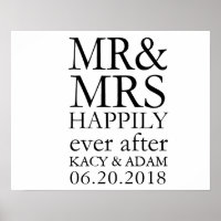 Herr und Frau Sign