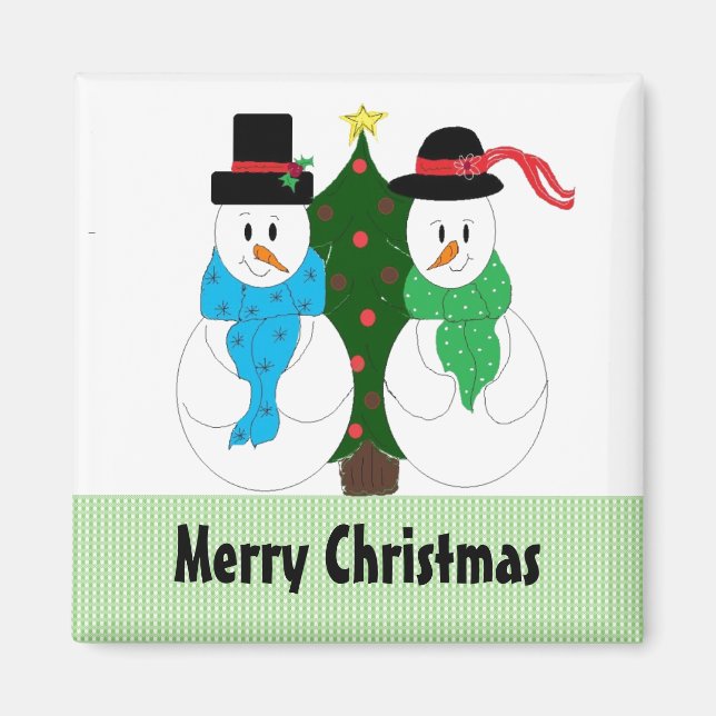 Herr und Frau Snow Magnet (Vorne)