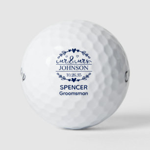 Herr und Frau Trauzeuge Golfball