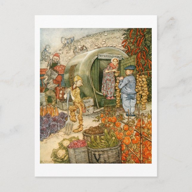 Herr und Frau Vinegar auf der Zuhause Postkarte (Vorderseite)