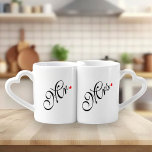 Herr und Frau Wedding Couple Liebestassen<br><div class="desc">Tasse-Set von Frau Wedding Couple Lovers</div>