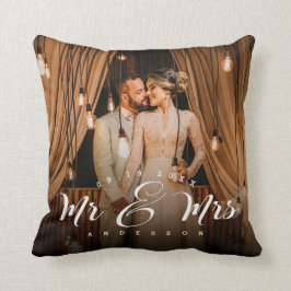 Herr und Frau Wedding Foto Keepake Kissen