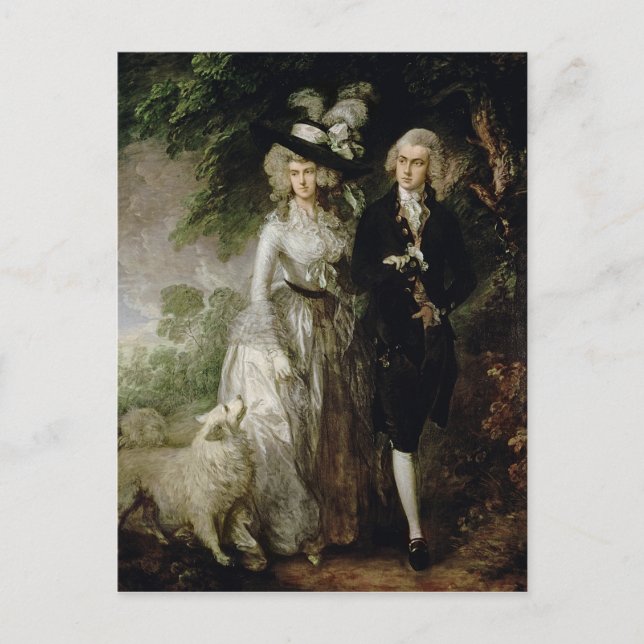 Herr und Frau William Hallett, c.1785 Postkarte (Vorderseite)