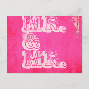 HERR UND HERR MUSTER- POSTKARTE