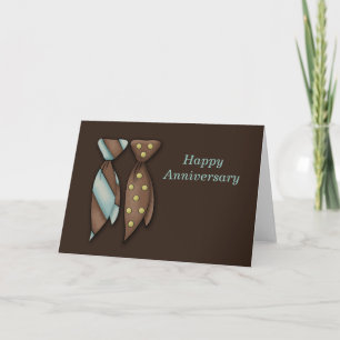 Herr und Herr, Zwei Bräutigams Hochzeitstag Karte