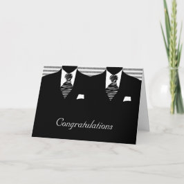 Herr und Herr Zwei Grooms Hochzeiten Glückwunsch Karte