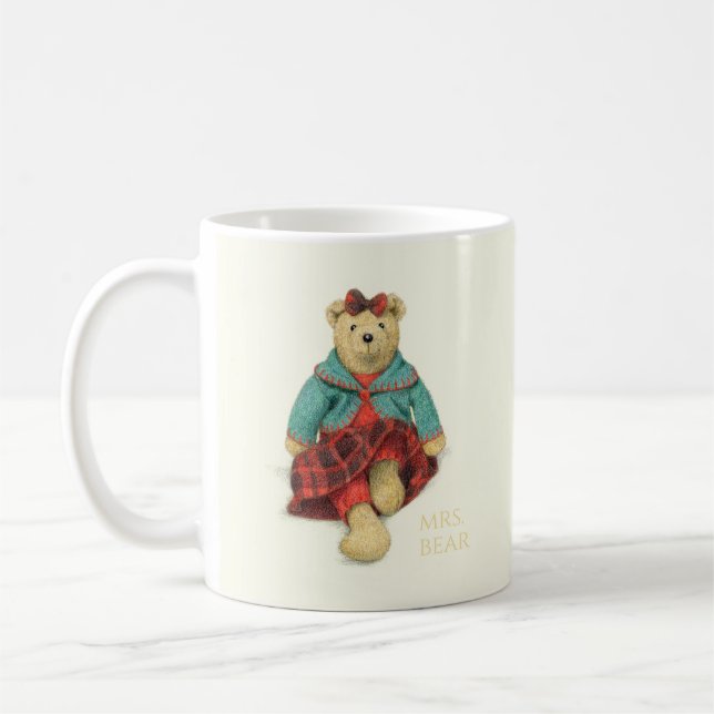 HERR und MRS. BEAR White Tasse (Links)