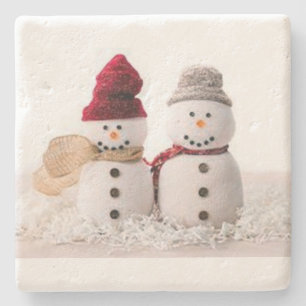 HERR UND UNTERSETZER SNOWMAN