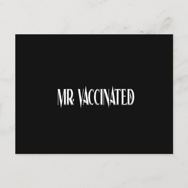 Herr Vaccected Postkarte (Vorderseite)