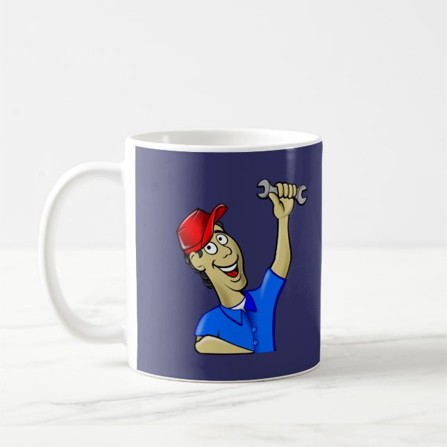 "Herr Verlegenheit-es" Tasse (Links)