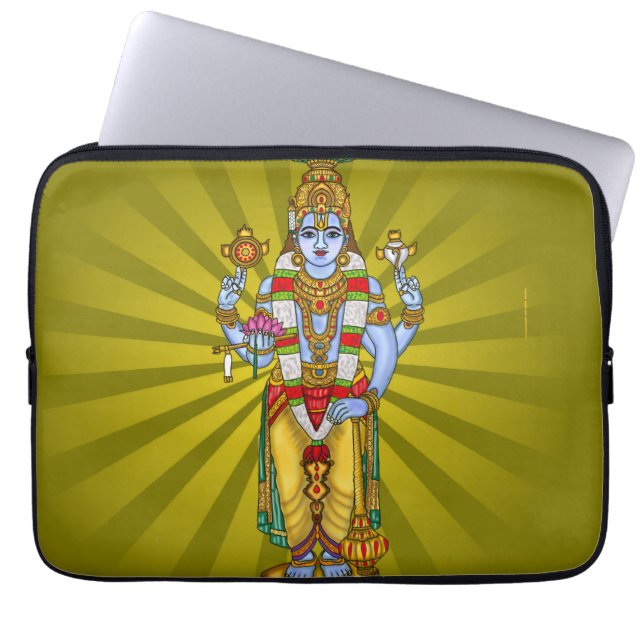 Herr Vishnu  Laptopschutzhülle (Vorderseite)